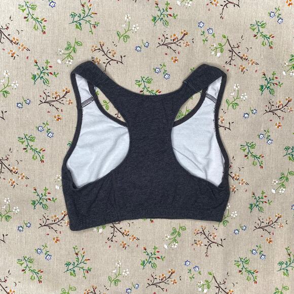Fruit Of The Loom Sports Bra Tank Crop Dark Gray Size 34 Lounge Casual Workout - Picture 4 of 8